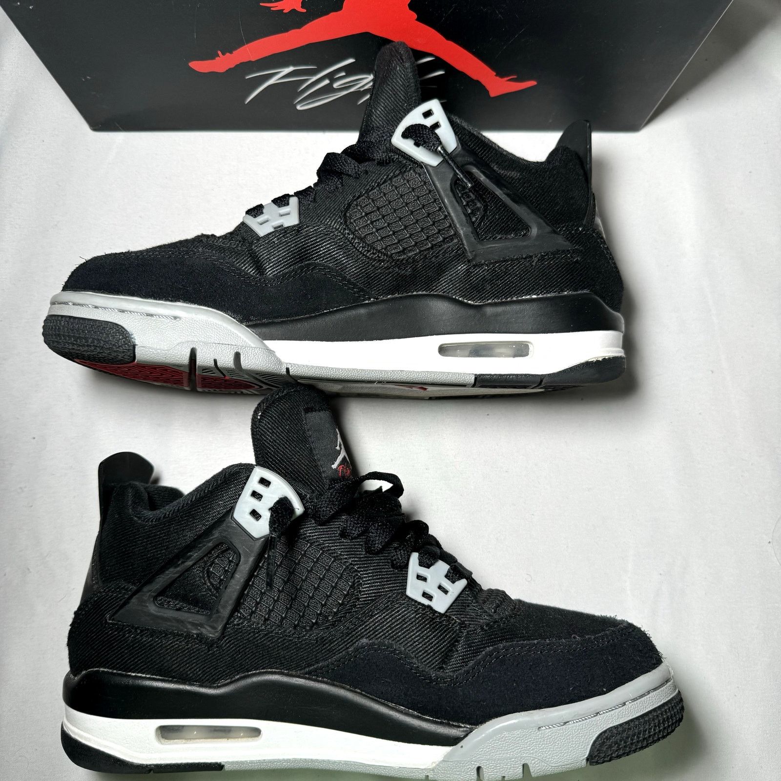 Jordan Brand × Nike Size 5 - Air Jordan 4 Retro SE GS Black Canvas Men's Shoes Size US 5 / EU 37 - 3 Thumbnail