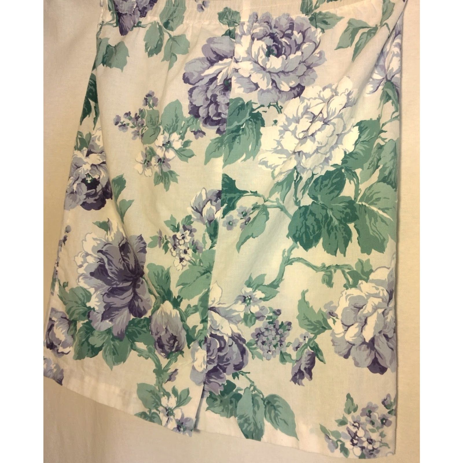 Vintage Vintage Outfit Set White Purple Peony Floral Peplum Top Skirt 2 Piece Shirt Bottom Women Size 10 Size L / US 10 / IT 46 - 5 Thumbnail
