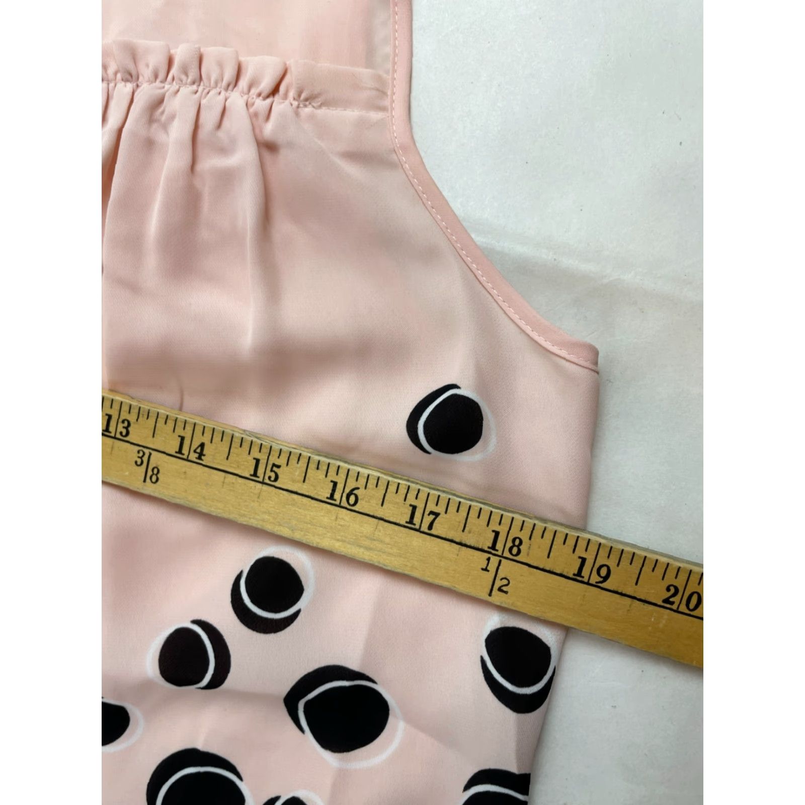 Vintage ELLE Tank Top Women's XS Pink Black Polka Dot Sleeveless Keyhole NWT Tank Women XS Pink Black Polka Dot NWT Size XS / US 0-2 / IT 36-38 - 5 Thumbnail