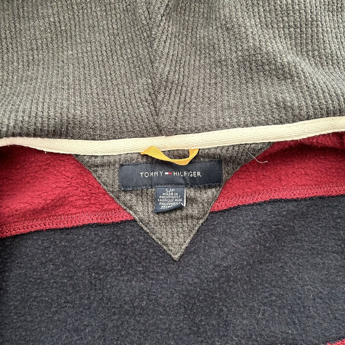 Tommy Hilfiger × Vintage TOMMY HILFIGER VINTAGE HOODIE BLACK AND RED Size US S / EU 44-46 / 1 - 7 Thumbnail