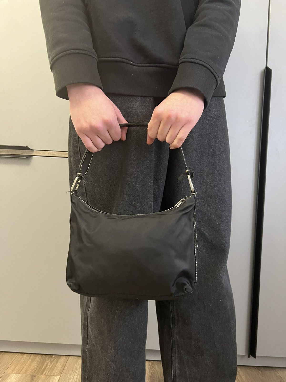 Prada Prada Nylon Handle bags Black With logo Size ONE SIZE - 3 Thumbnail