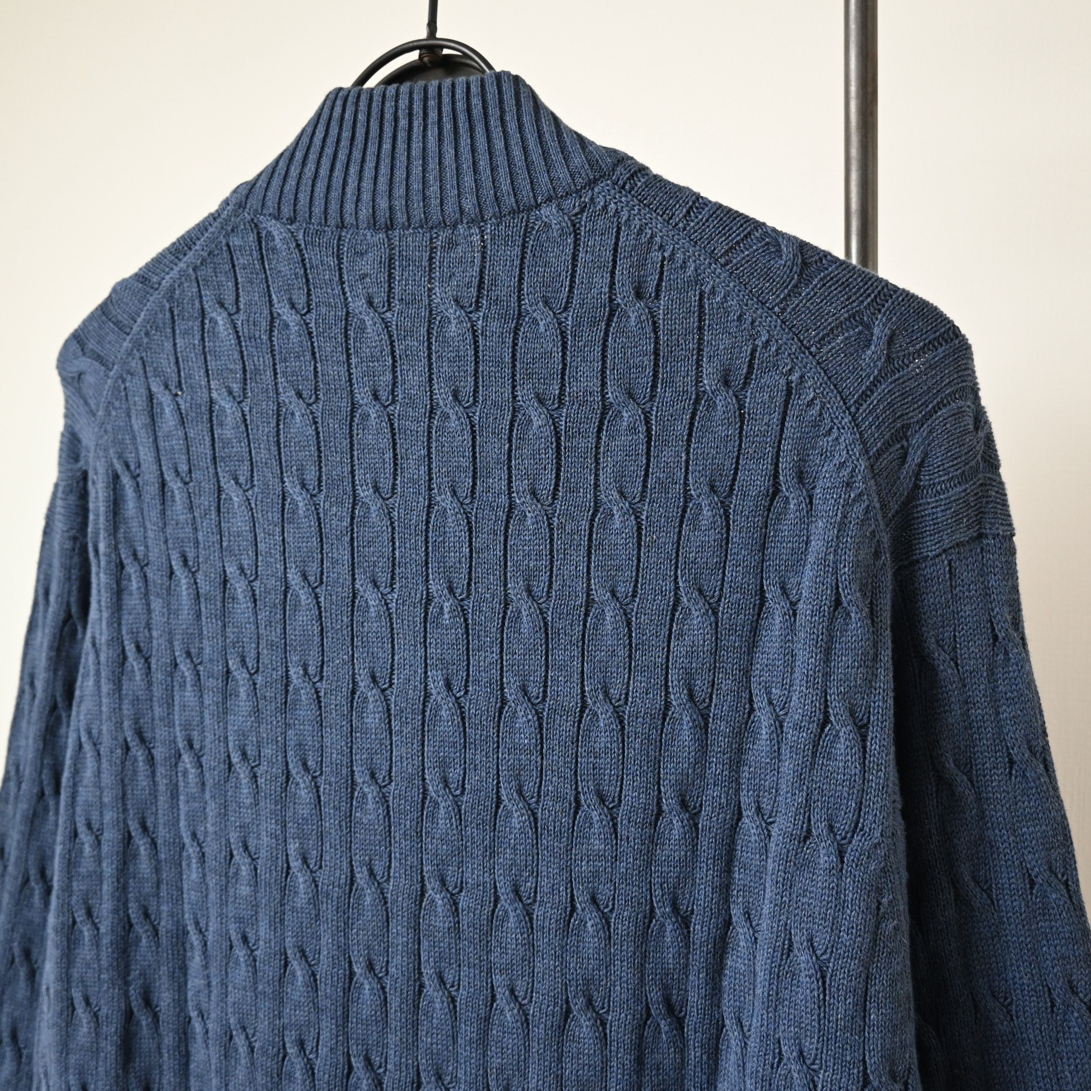 Vintage DEADSTOCK, vintage 1990s Peter Scott zip-up cotton sweater Size US M / EU 48-50 / 2 - 3 Thumbnail