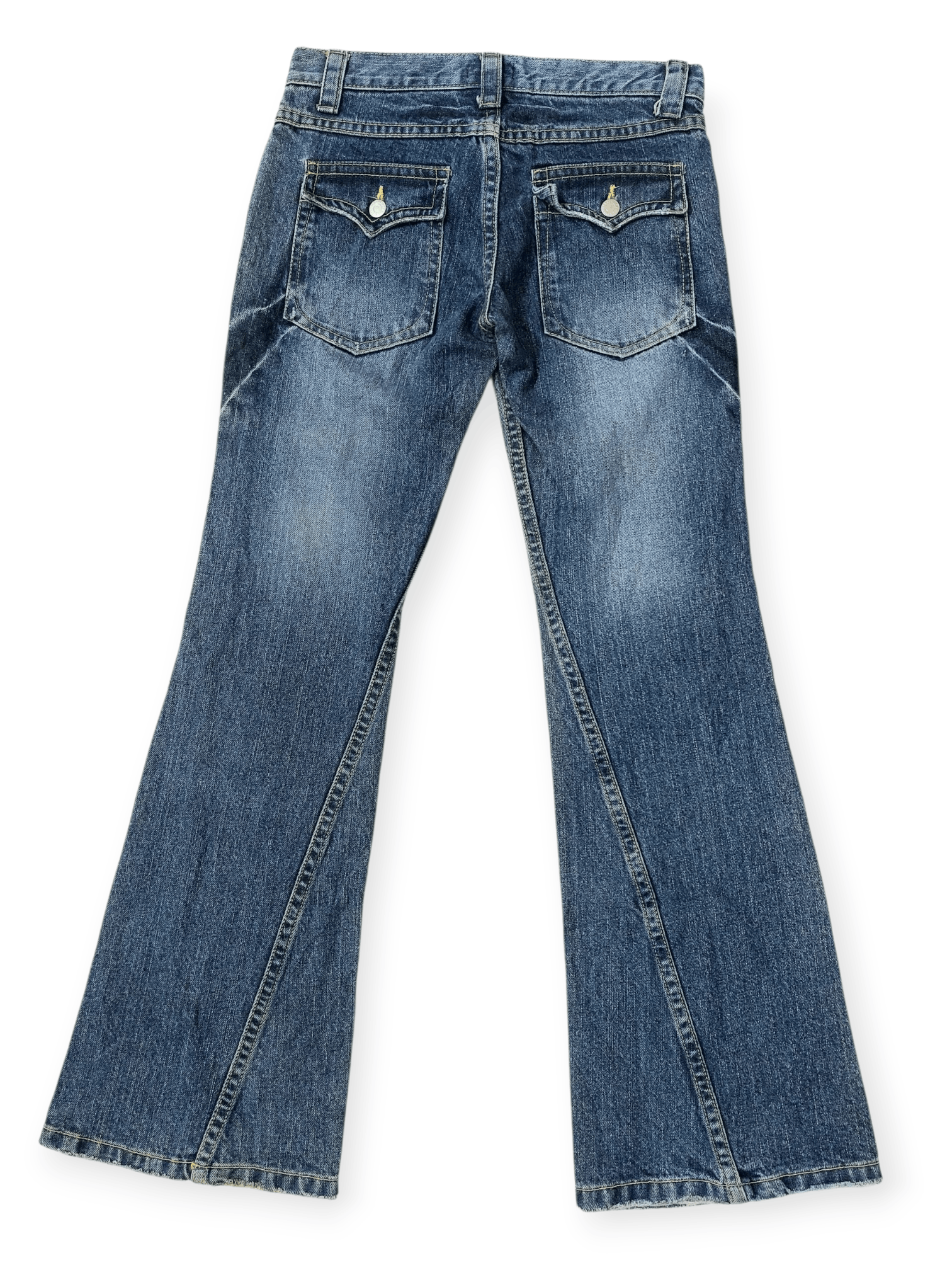 Vintage ☠️Super Flare Nasty Question Tornado Mart Style Size 29" - 10 Thumbnail