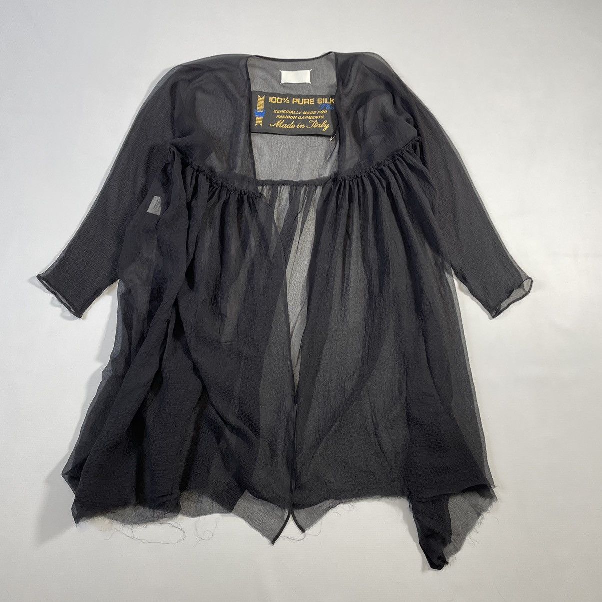 Maison Margiela A/W 04 Black Silk Voile Gown Size M / US 6-8 / IT 42-44 - 21 Thumbnail