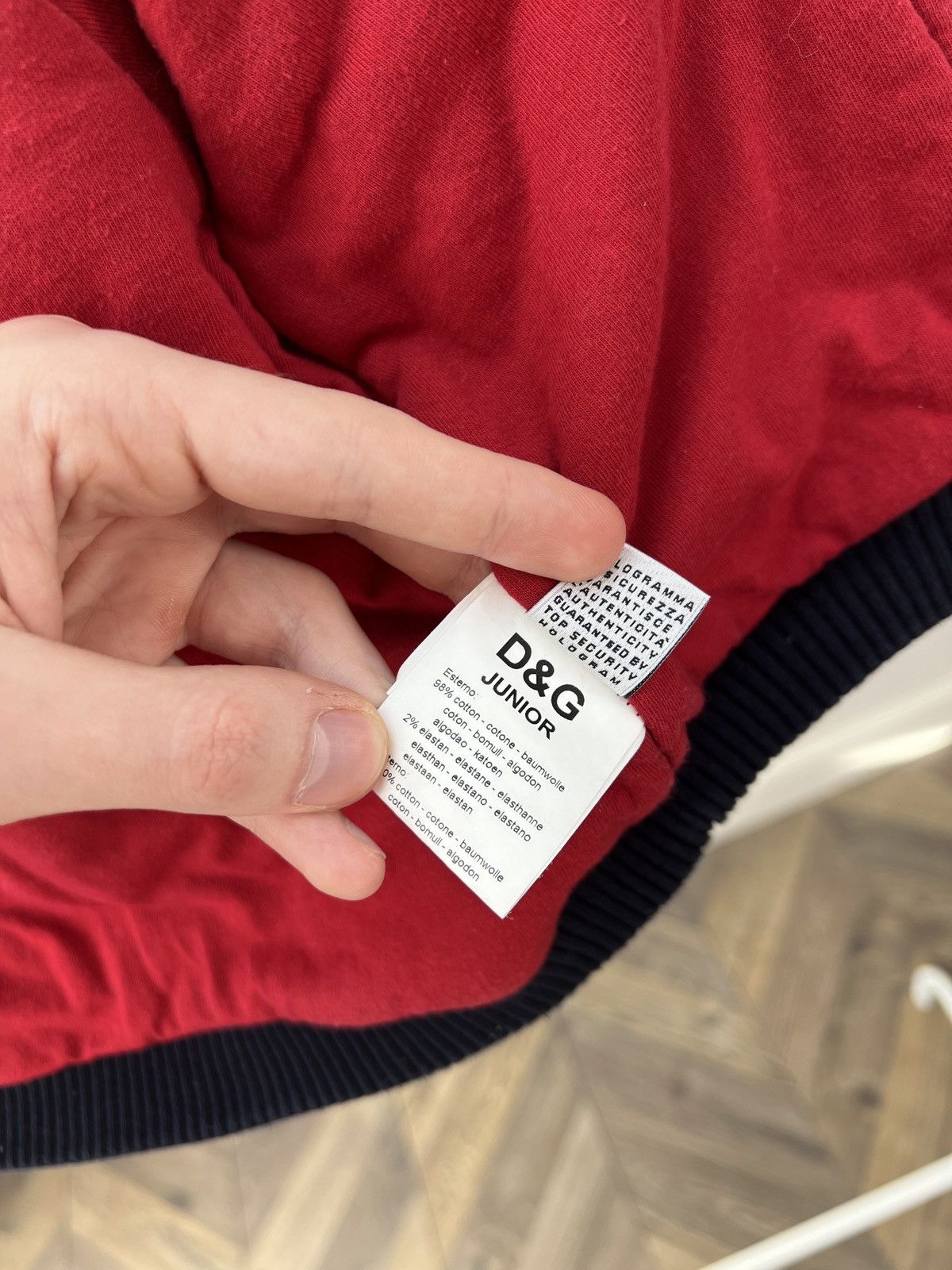 Dolce & Gabbana Vintage Dolce & Gabbana Junior Zip Over Print Hoodie Size US XXS / EU 40 - 10 Thumbnail