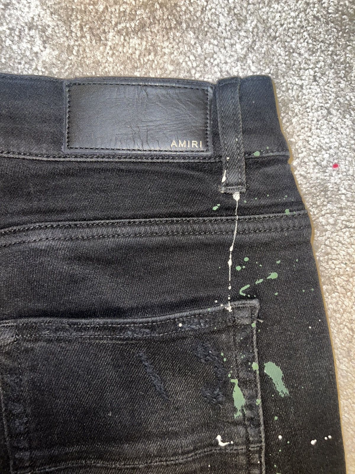 Amiri Amiri “Art Bird Crane Patch” Denim Jeans Size US 33 - 10 Thumbnail