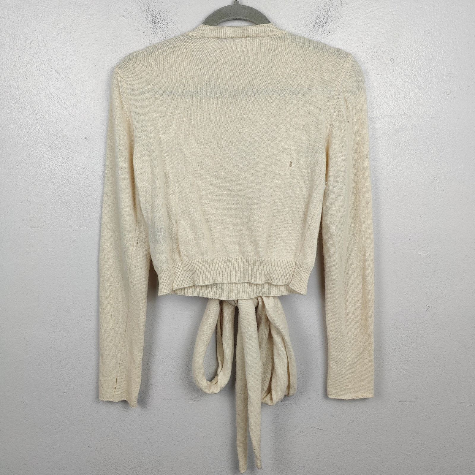 Other Alexa Fairchild Cashmere Sweater Womens Medium Large Beige Size L / US 10 / IT 46 - 7 Thumbnail