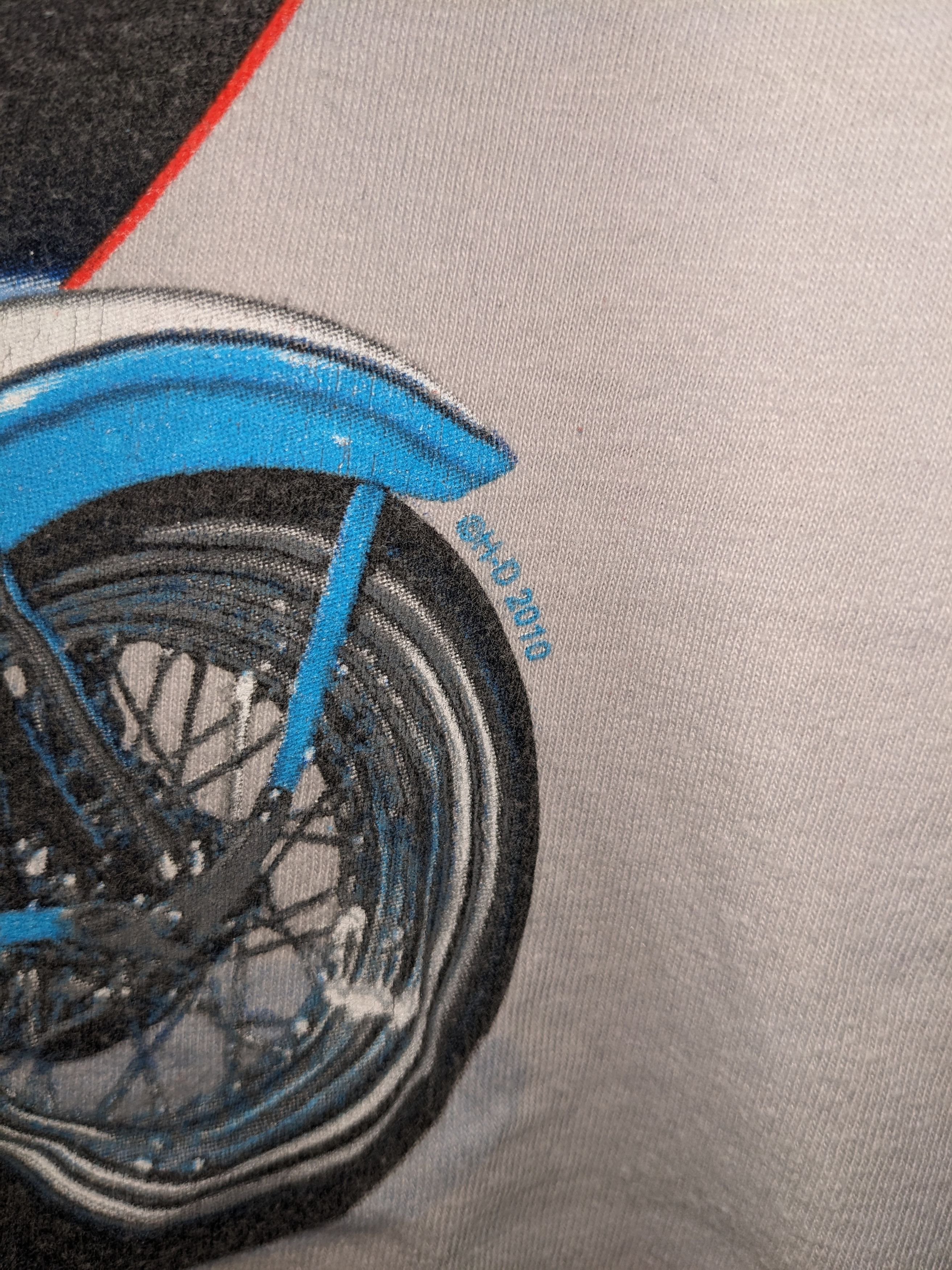 Harley Davidson × Vintage Vintage 2010 Harley Davidson Motorcycle Pin Up Vegas T-Shirt Size US L / EU 52-54 / 3 - 6 Thumbnail