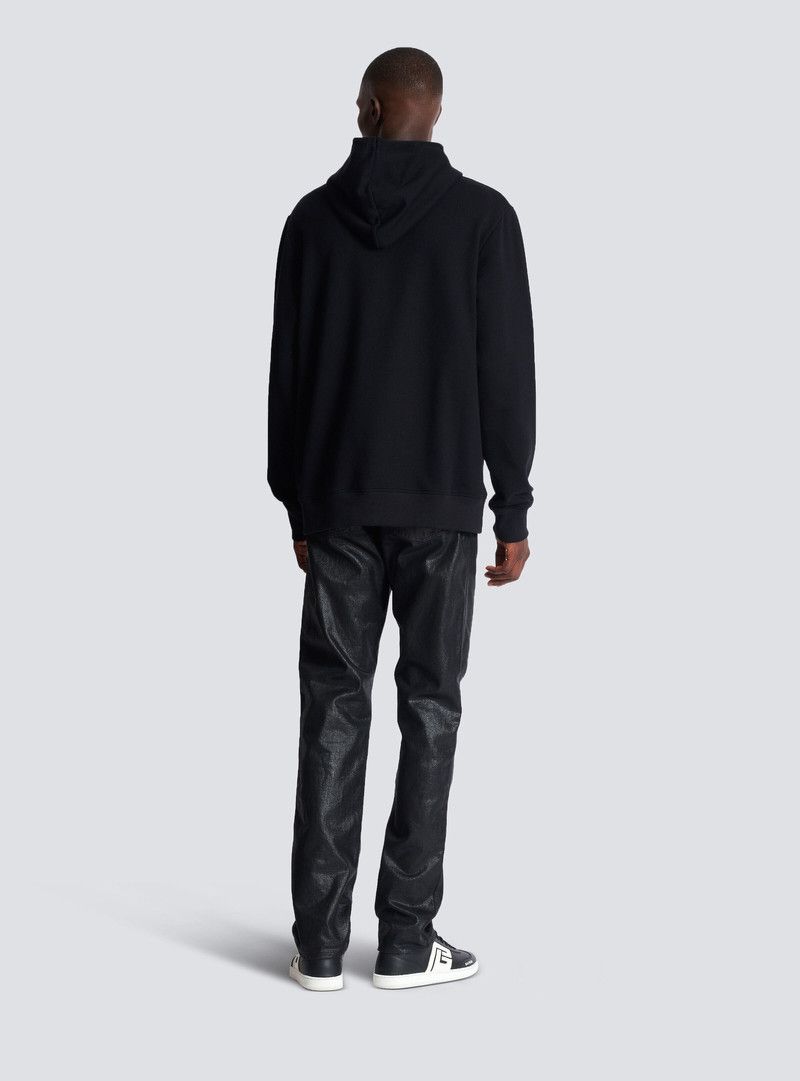 Balmain o1y0426 Logo Hoodie in Black Size US M / EU 48-50 / 2 - 5 Thumbnail