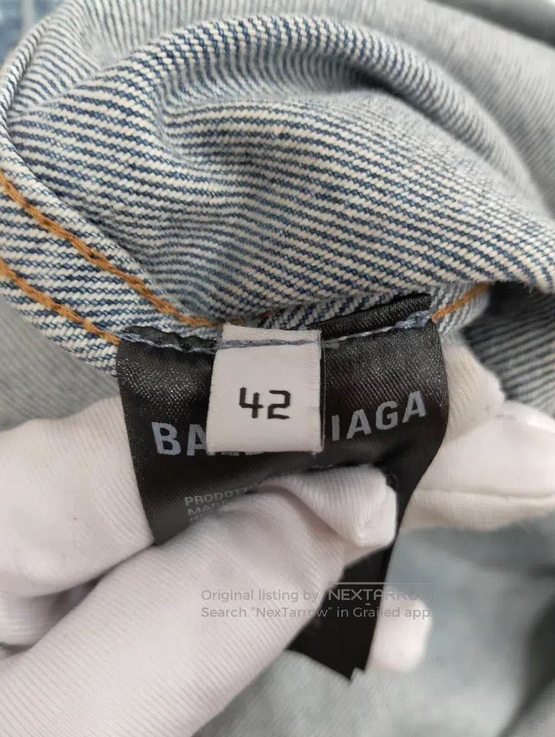 Balenciaga Balenciaga Denim Jacket Size US XS / EU 42 / 0 - 5 Thumbnail