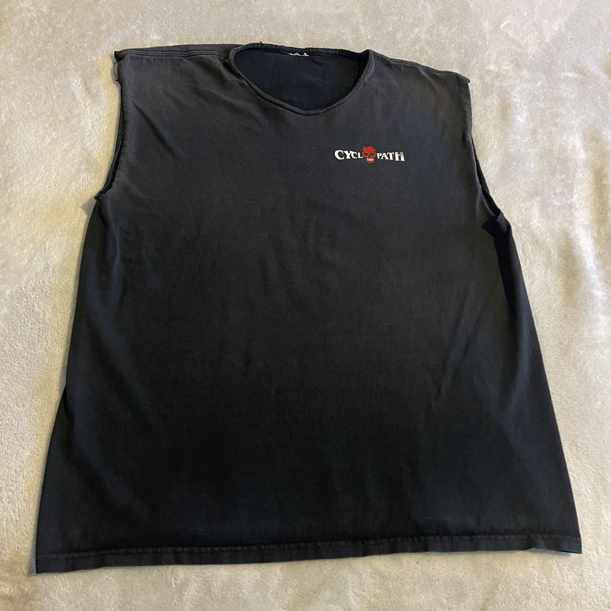 Other Vintage Skull Shirt Men Large Black Y2K Tank Top Workout Tee Size US L / EU 52-54 / 3 - 2 Thumbnail