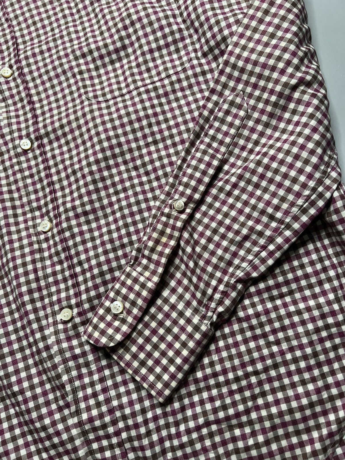 Loro Piana Loro Piana Checkered Cotton Buttondown Size US M / EU 48-50 / 2 - 7 Thumbnail
