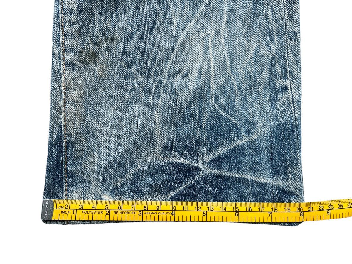 Japanese Brand BartackJapan Selvedge Patchwork Distressed Denim Jeans 32x32 Size US 32 / EU 48 - 25 Thumbnail