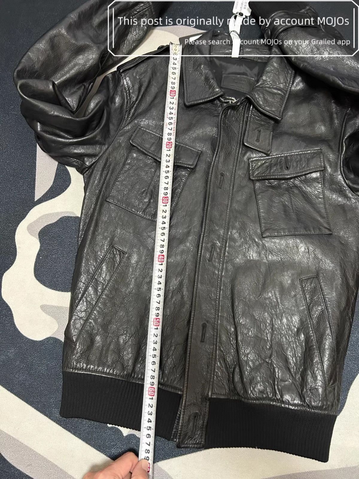 Prada Sz 48 Prada Classic Leather Flight Jacket Black mojos1136 Size US M / EU 48-50 / 2 - 4 Thumbnail