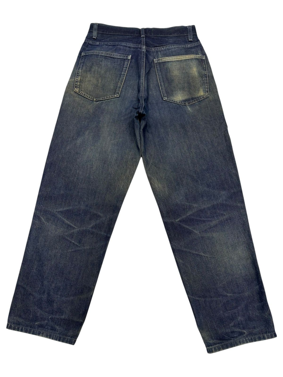 Kapital UNIQLO RUSTY MUD WASH WIDE LOOSE DISTRESSED DENIM JEANS Size US 28 / EU 44 - 2 Thumbnail