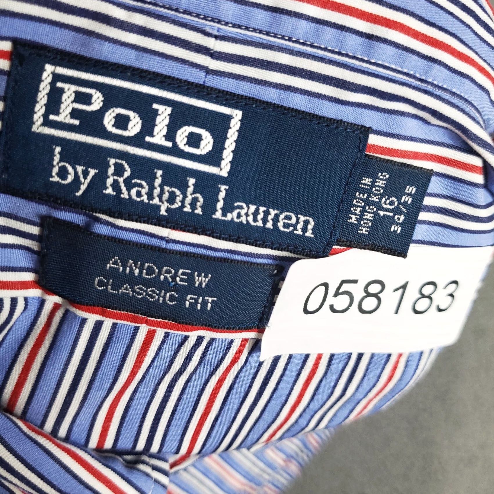 Ralph Lauren Ralph Lauren Shirt Mens 16 Blue Red Striped Button-Up Long Sleeve Size 42R - 7 Thumbnail