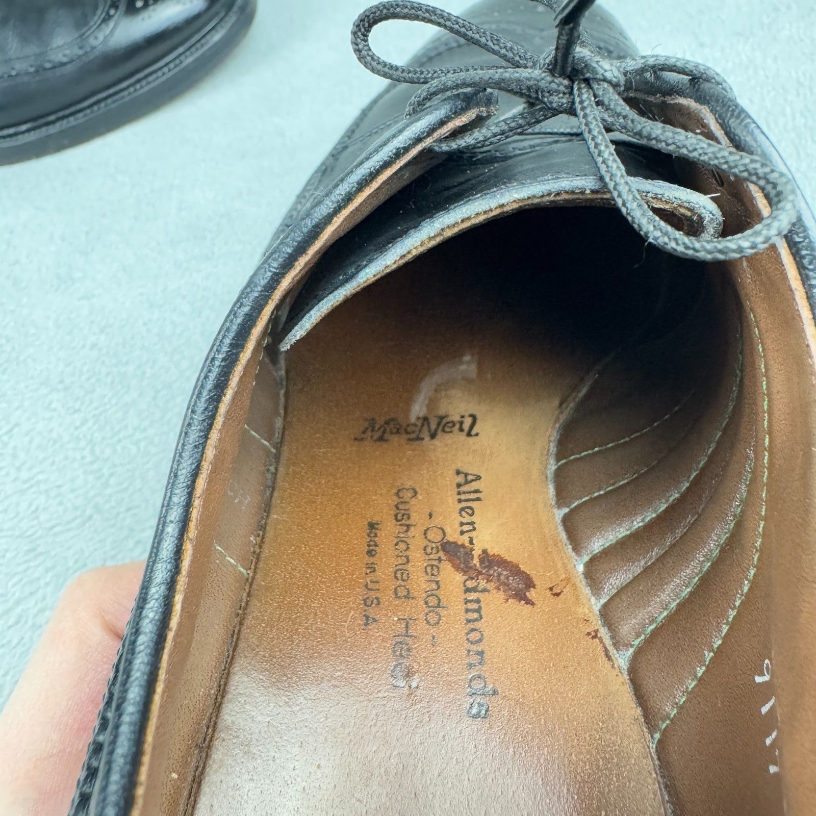 Allen Edmonds Allen Edmonds MacNeil Black Pebble Grain Longwing USA 9D Size US 9 / EU 42 - 17 Thumbnail