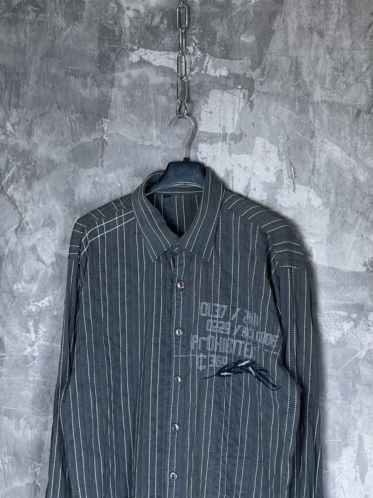 Diesel × Vintage Vintage Y2K Diesel logo Japanese Shirt button up Size US XL / EU 56 / 4 - 7 Thumbnail