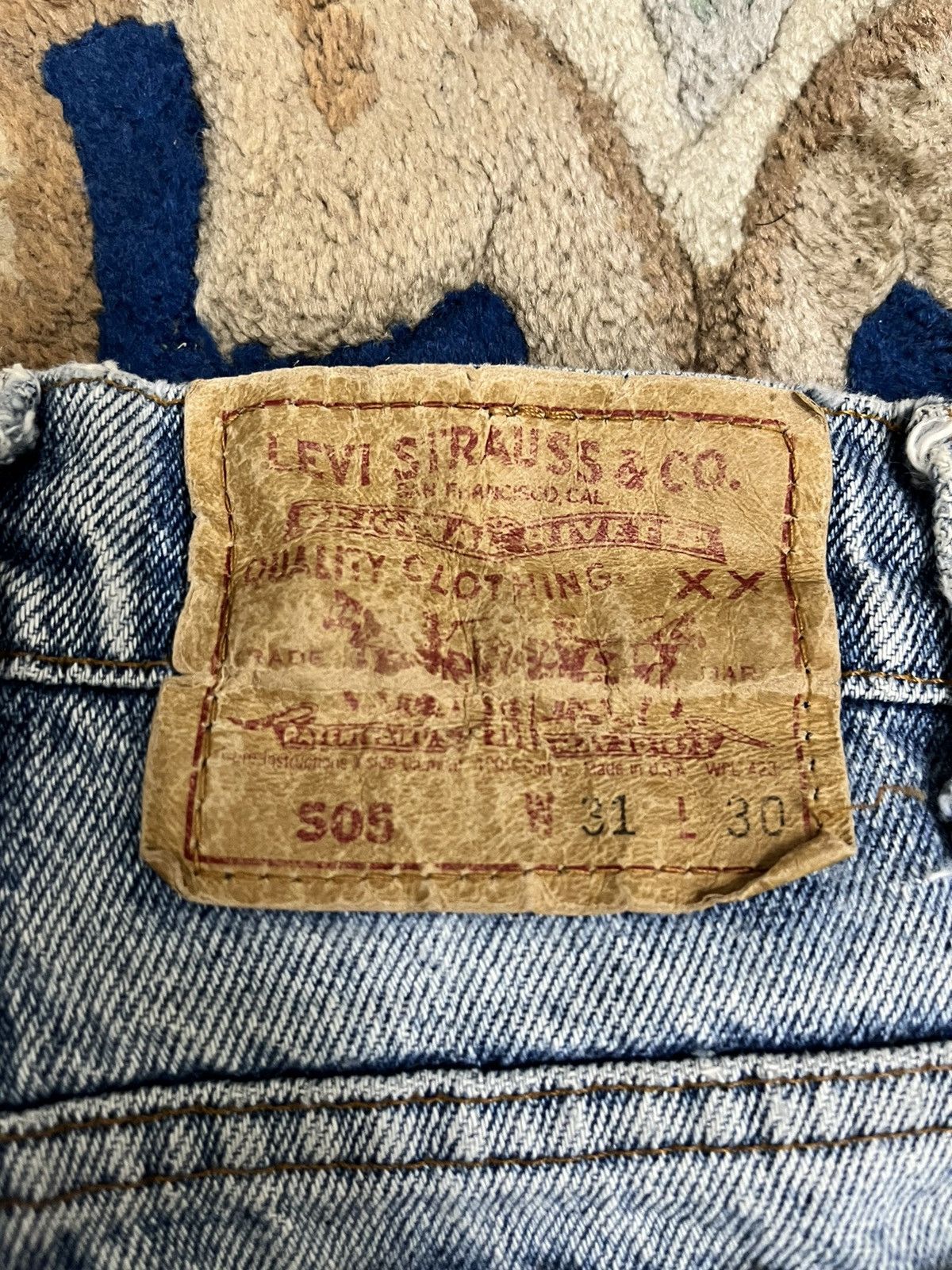 Levi's Levis 80’s 505 Disstressed Denim Size US 29 - 12 Thumbnail