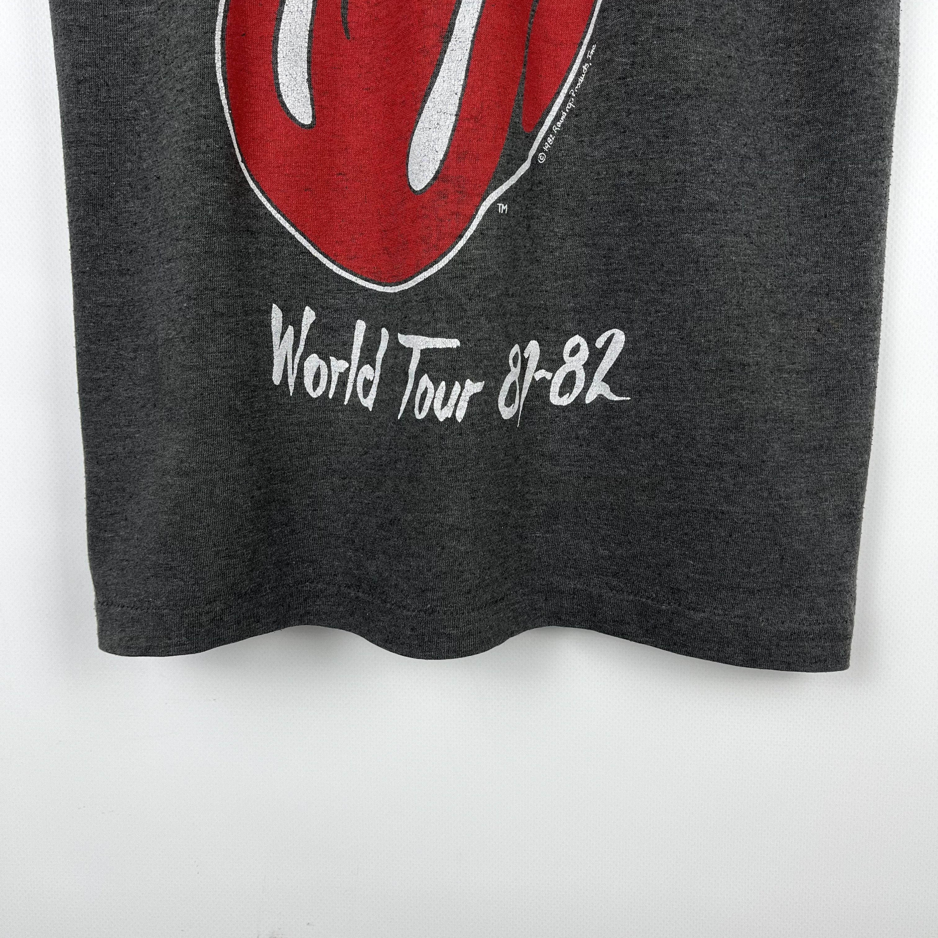 Band Tees Vintage The Rolling Stones Rock Band Tour T Shirt 1981/1982 Size US S / EU 44-46 / 1 - 14 Thumbnail