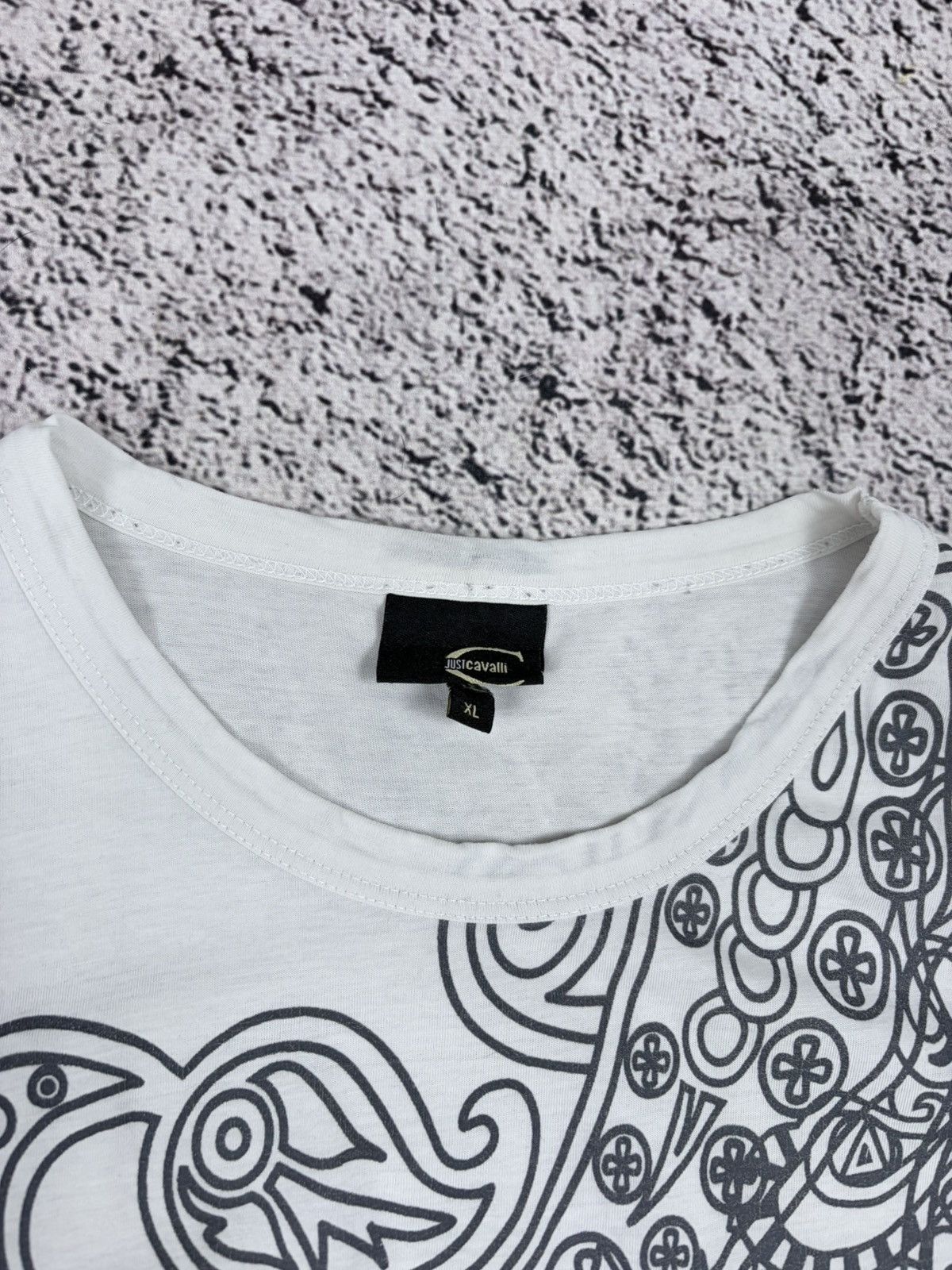 Just Cavalli Vintage Just Cavalli Y2K Graphic Logo Print T-Shirt Size US XL / EU 56 / 4 - 8 Thumbnail