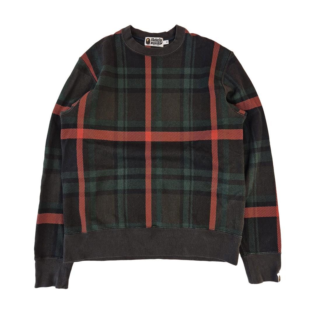 Bape BAPE Check Tartan Sweater (M) Size US M / EU 48-50 / 2 - 1 Thumbnail