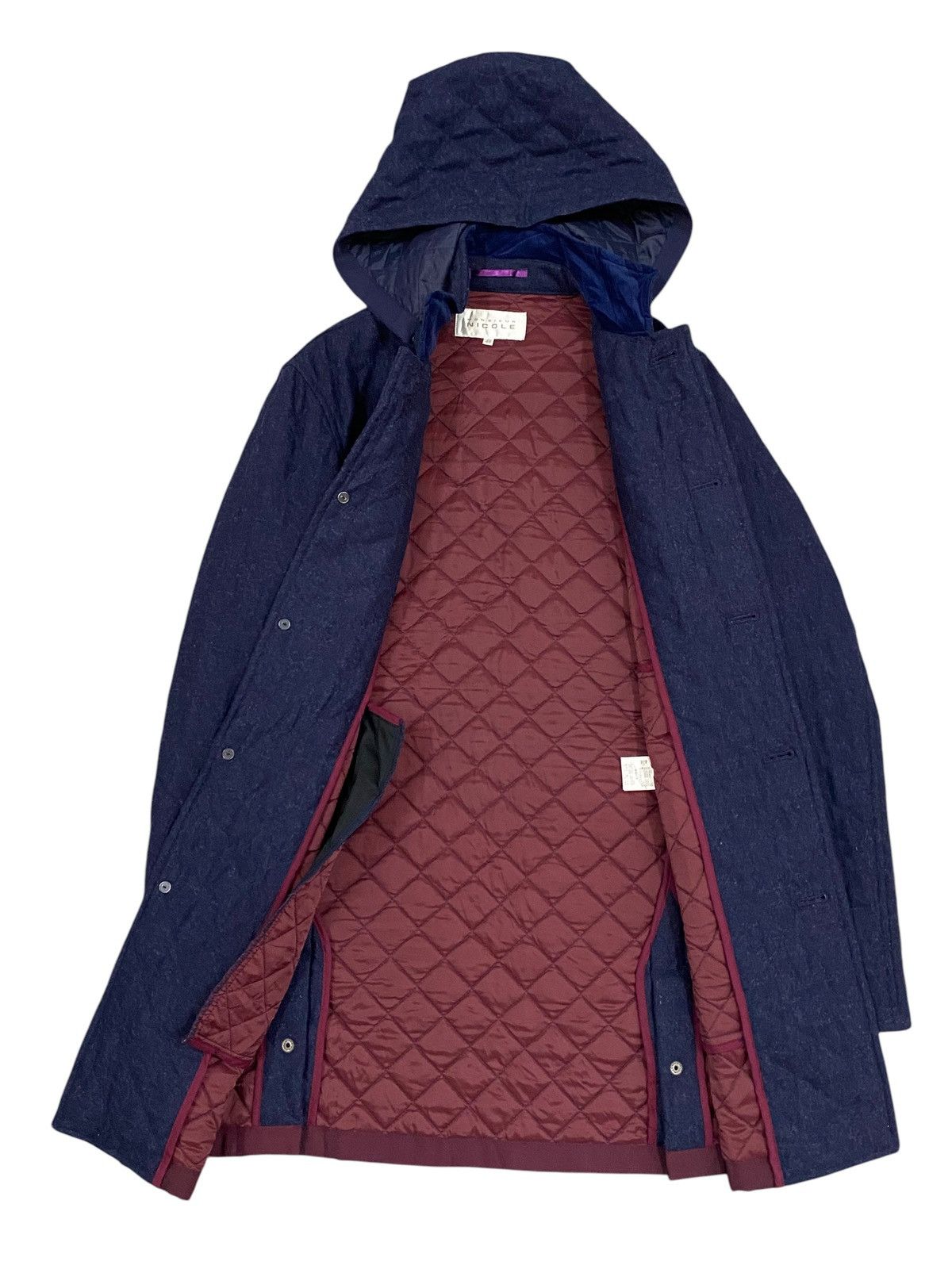 Nicole Club Monsieur Nicole Quilted Hooded Coat (Size 48) Size US S / EU 44-46 / 1 - 3 Thumbnail