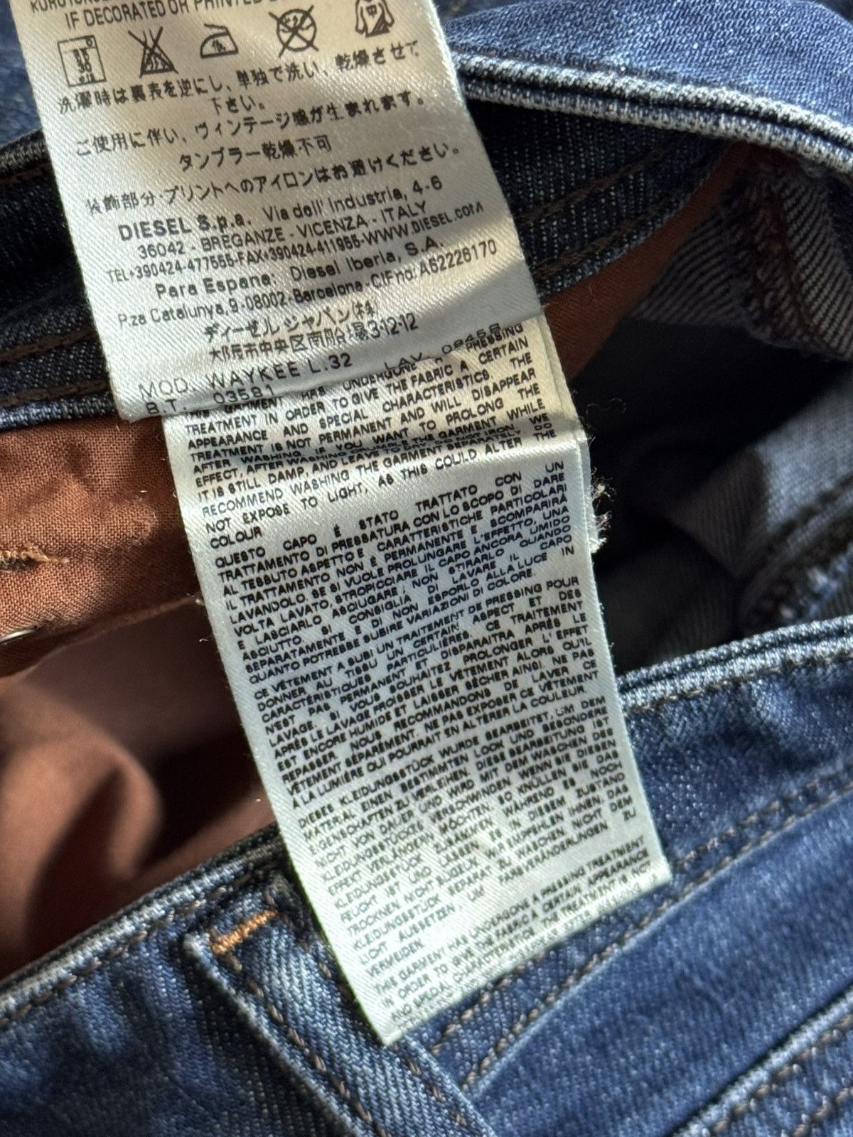 Diesel Diesel 32/32 Waykee straight denim pants jeans trousers Y2K Size US 32 / EU 48 - 14 Thumbnail