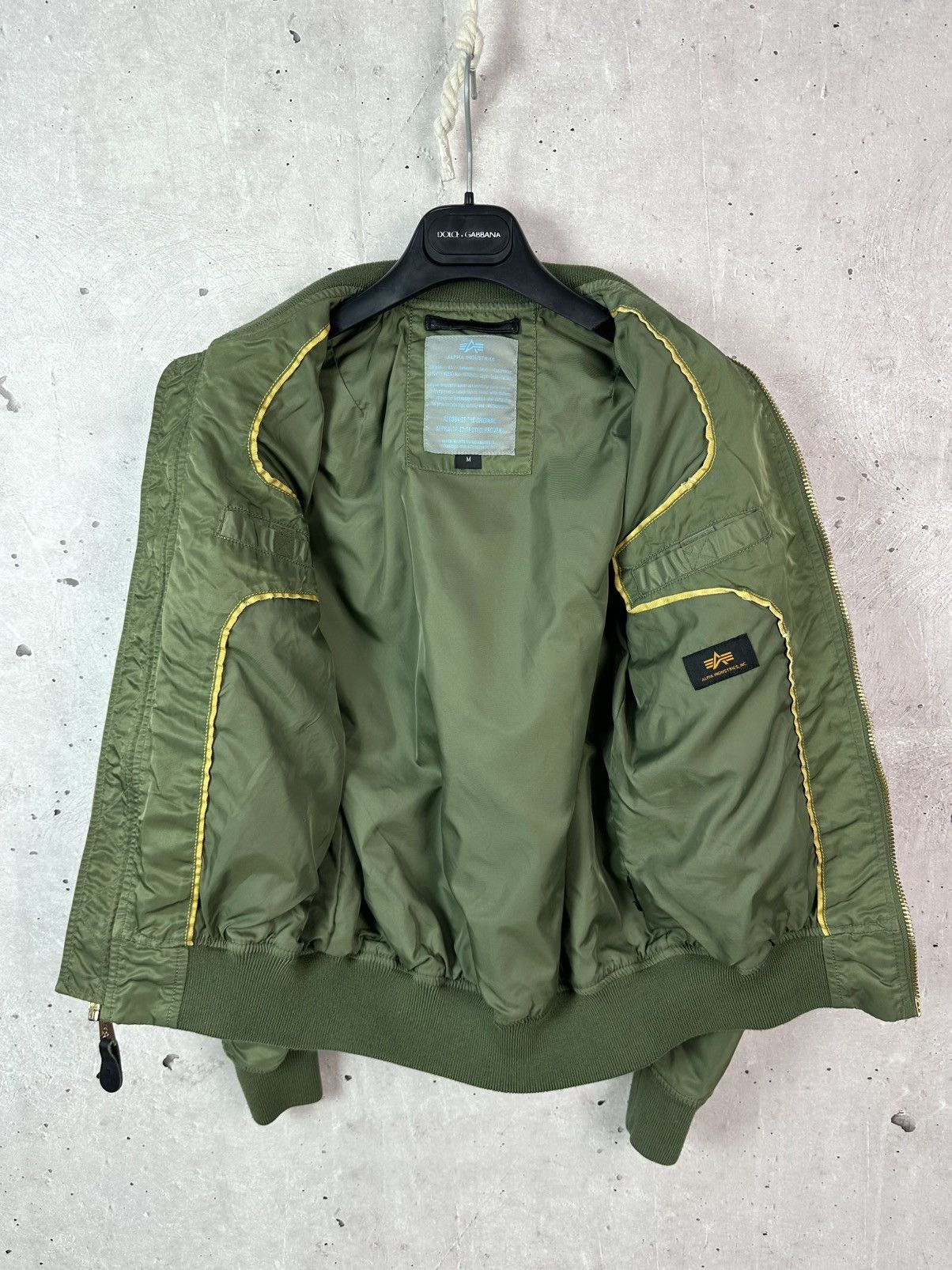 Alpha Industries Alpha Industries Green Long Sleeve Logo Women’s Bomber Size M / US 6-8 / IT 42-44 - 10 Thumbnail