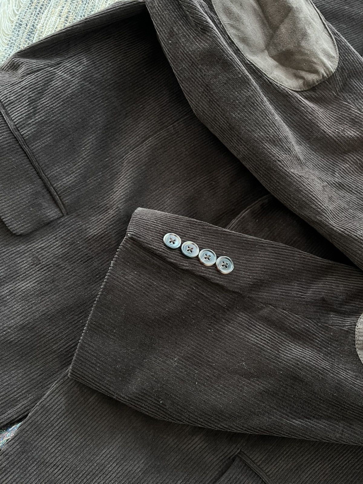 Polo Ralph Lauren Vintage Polo Ralph Lauren Brown Corduroy Blazer Avantgarde Size 44R - 10 Thumbnail