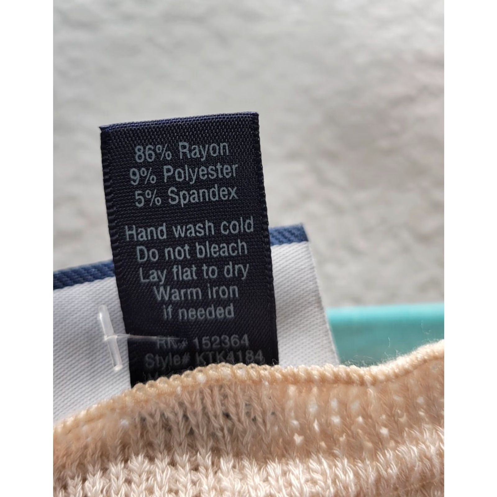 Vintage Day Trip Women's Sweater Knit Beige White Stripe Boat Neck Sz M NWT Pullover Rayon Polyester Knit Top Womens Use Only words from original title. Size M / US 6-8 / IT 42-44 - 6 Thumbnail