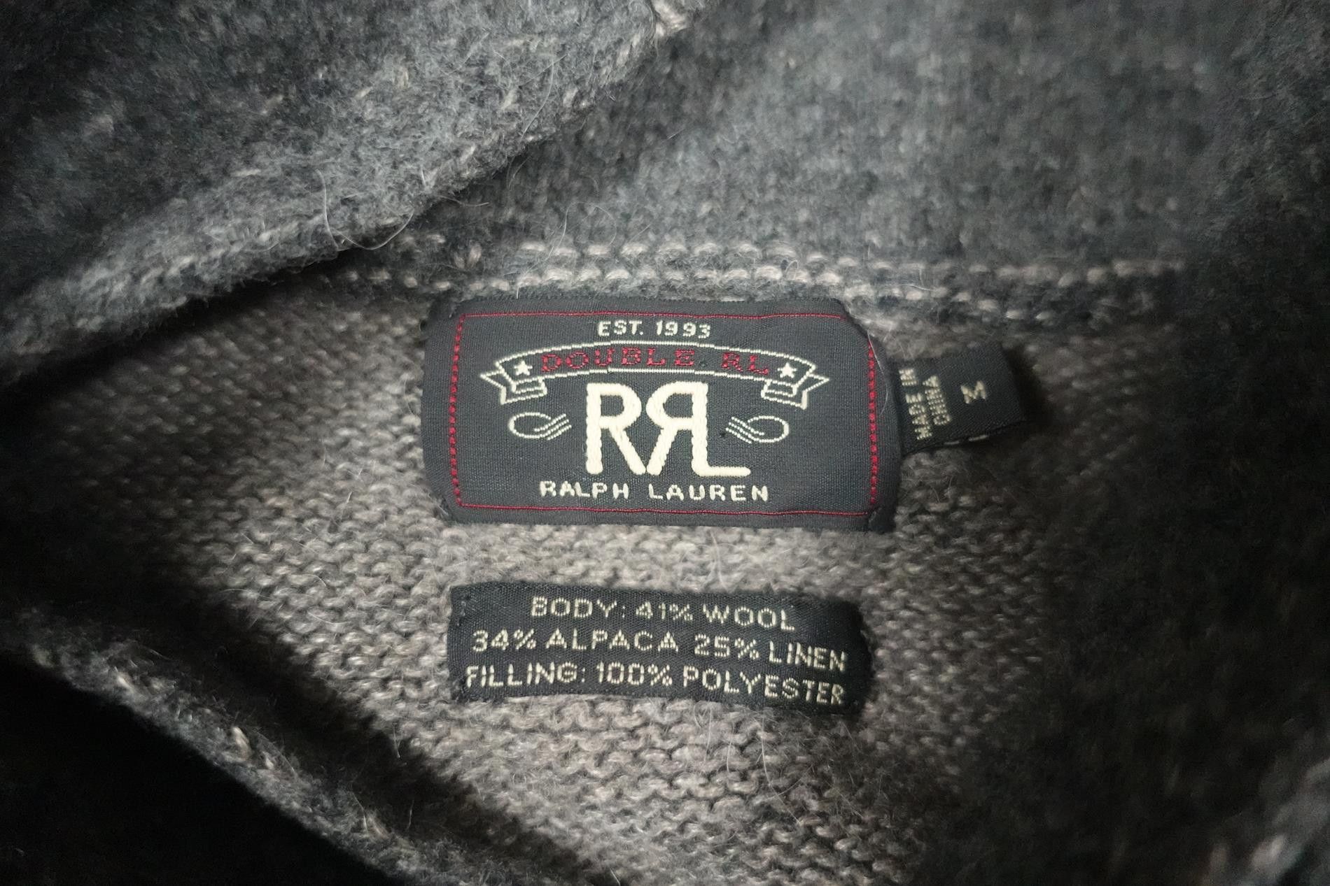 RRL Ralph Lauren RRL Double Ralph Lauren Sweater Cardigan Wool Vintage M Size US M / EU 48-50 / 2 - 3 Thumbnail