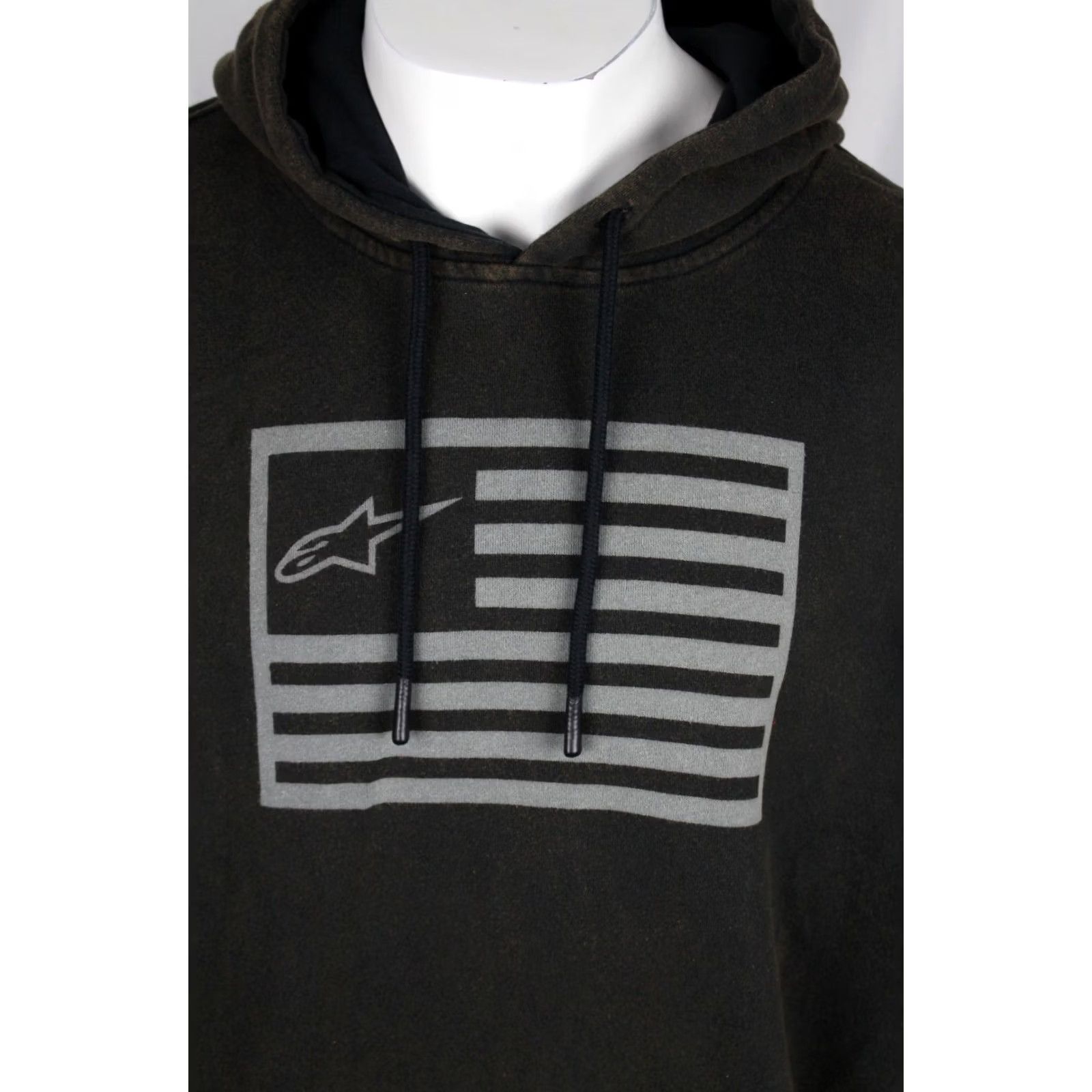 Alpinestars Alpinestars Men's Artifact Hoodie Sweatshirt Flag Logo XXL Black 1213-51020 Size US XXL / EU 58 / 5 - 4 Thumbnail