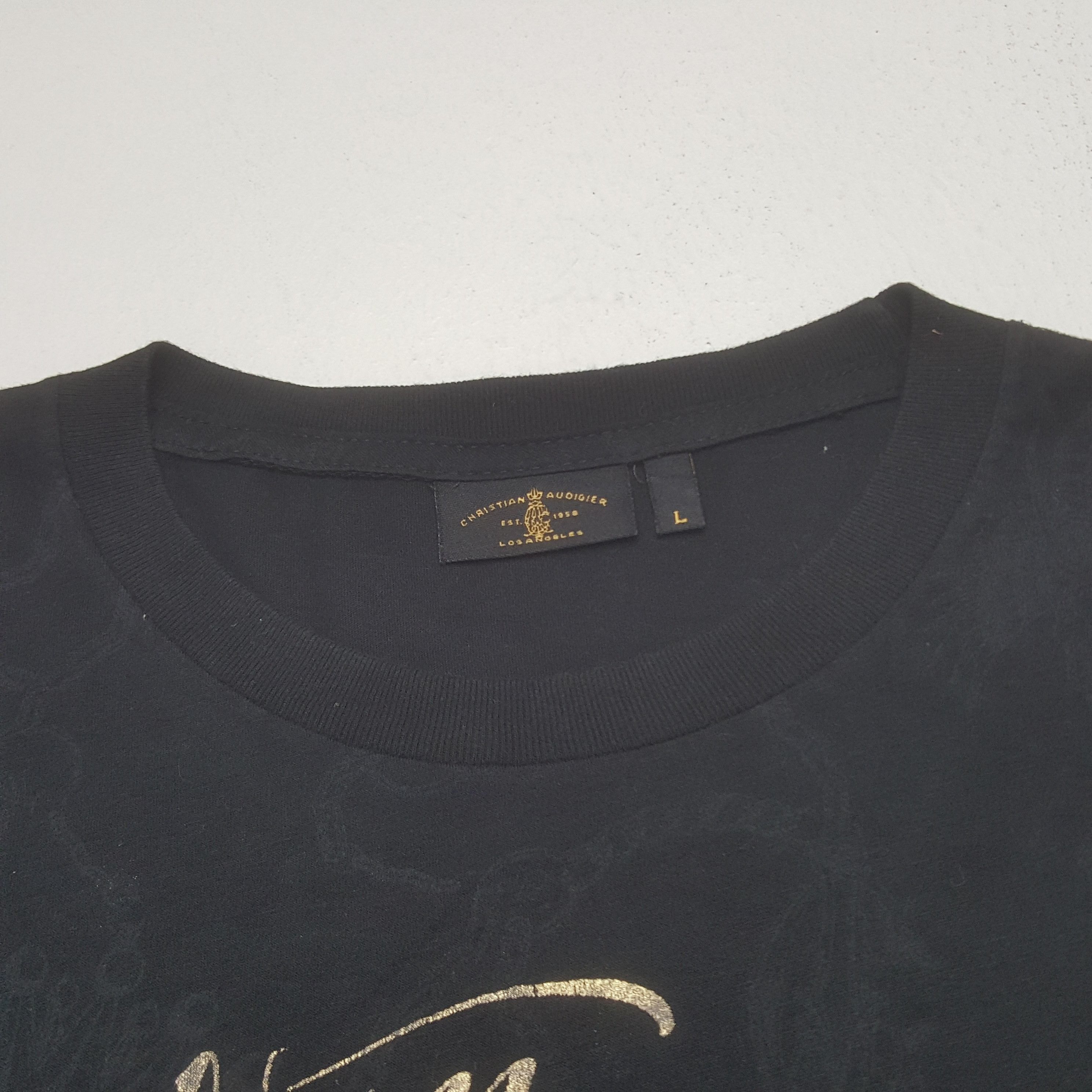 Christian Audigier Vintage Christian Audigier Overprinted USA T-shirt Size US L / EU 52-54 / 3 - 5 Thumbnail