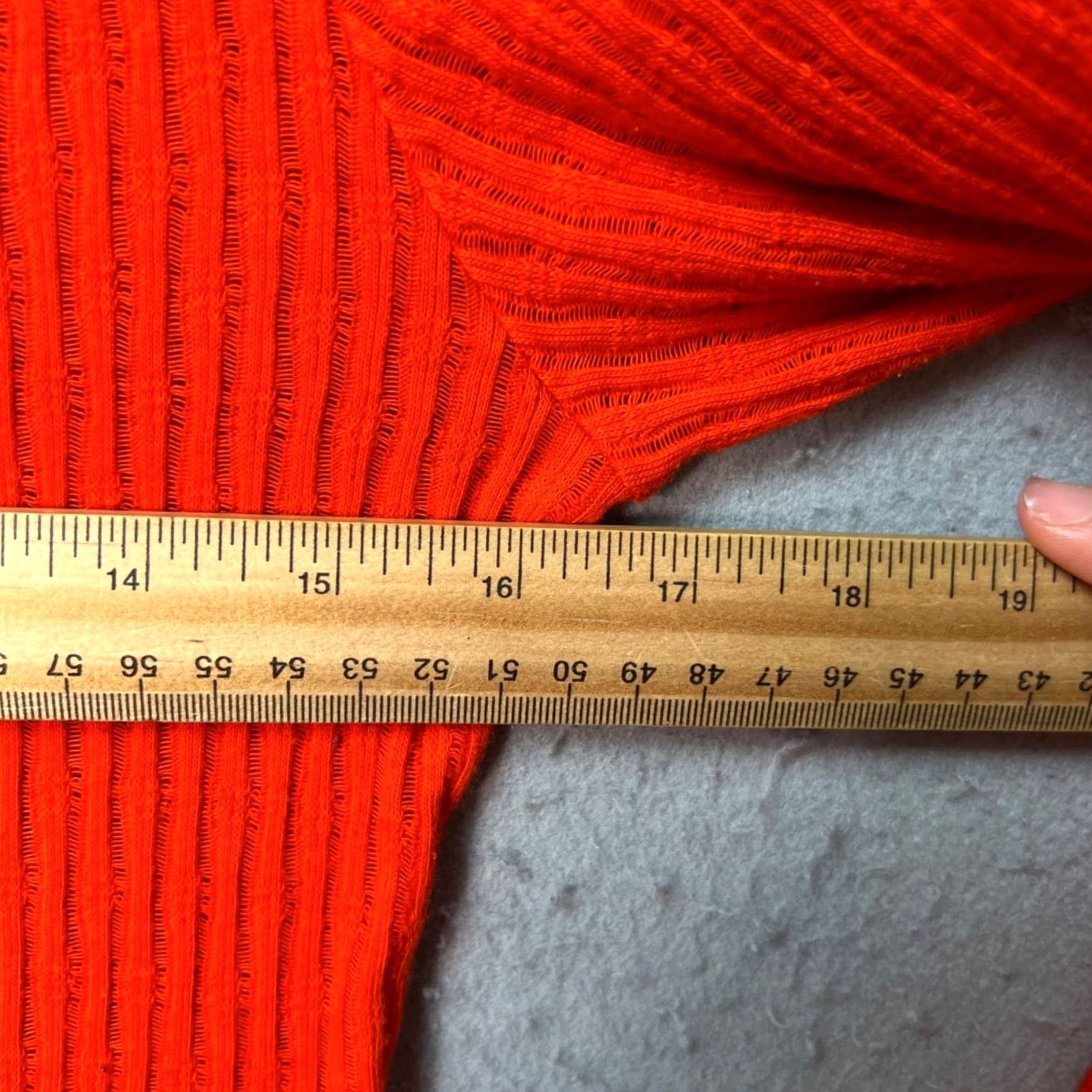 Vintage Pilcro Womens Small Red Ribbed Long Sleeve Top Shirt Spring Summer Womens Size S / US 4 / IT 40 - 6 Thumbnail