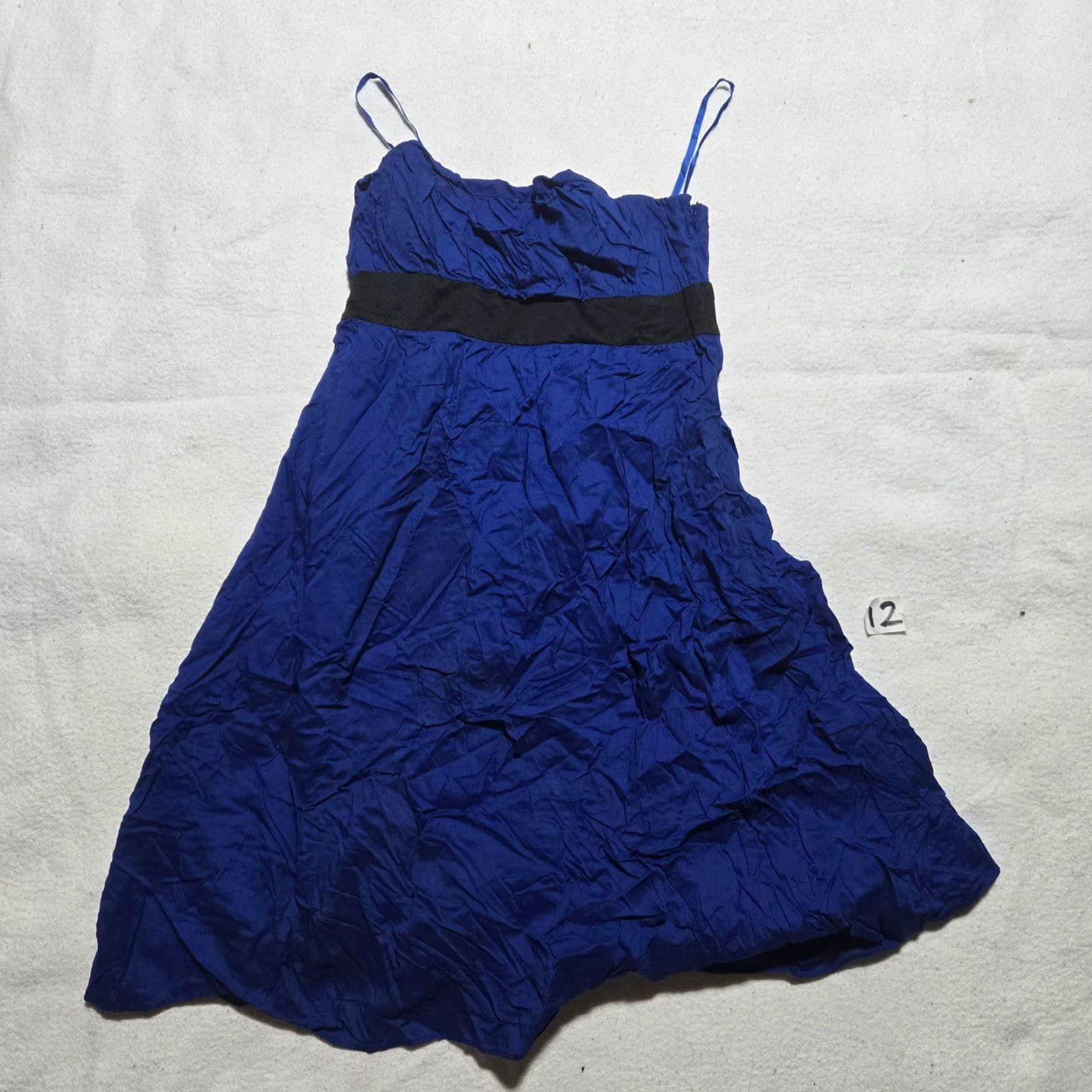 Gap Gap Dress Adult Womens Size 6 Blue Linen Blend A-Line Strapless Sleeveless Short Casual 6 Womens Blue Linen Blend Dress Size M / US 6-8 / IT 42-44 - 2 Thumbnail