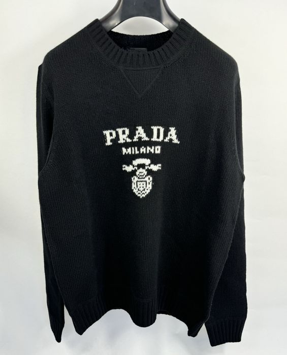 Prada logo outlet jumper