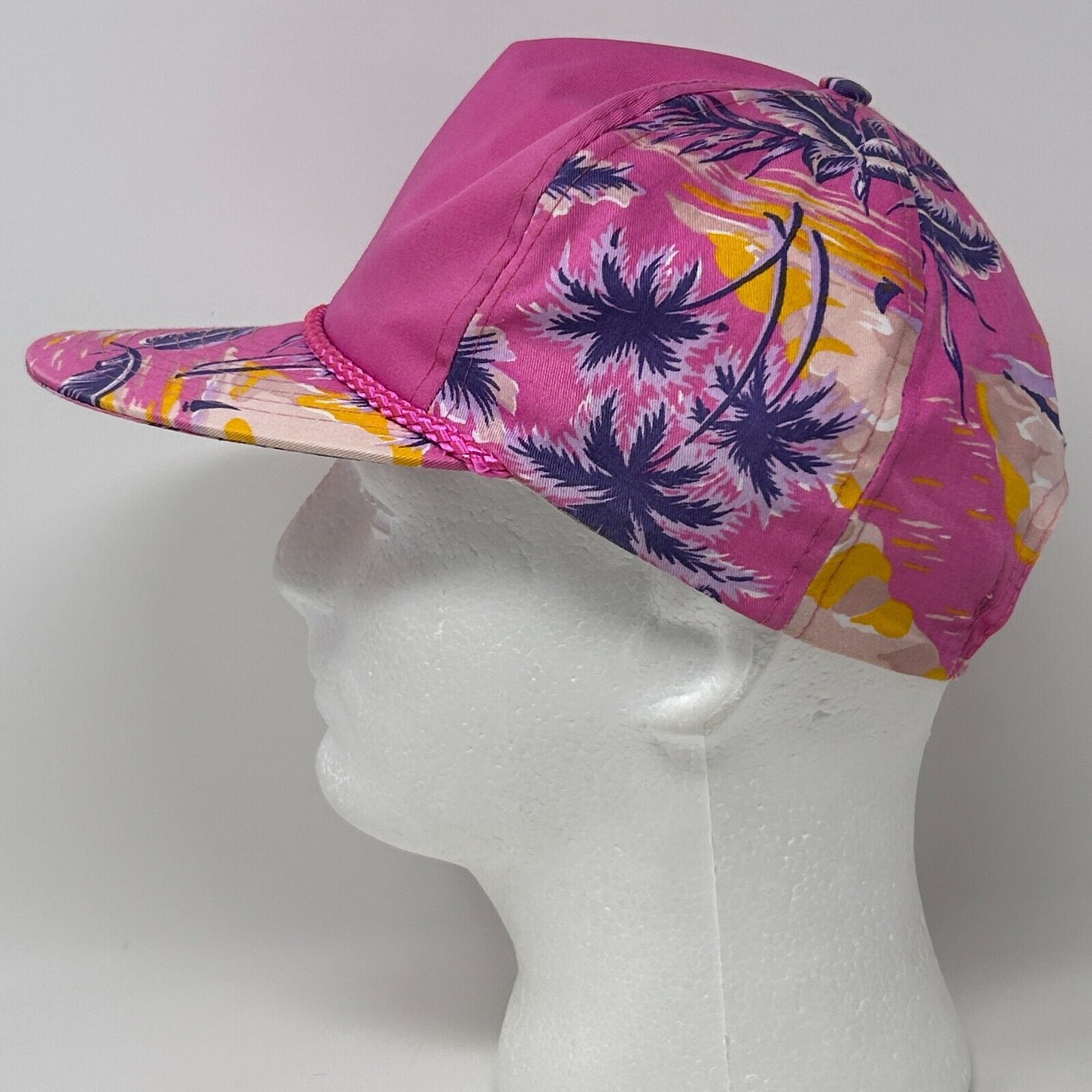 Nissan Vintage Blank Hawaiian Hat Baseball Cap Floral Hawaii Rope Size ONE SIZE - 6 Thumbnail