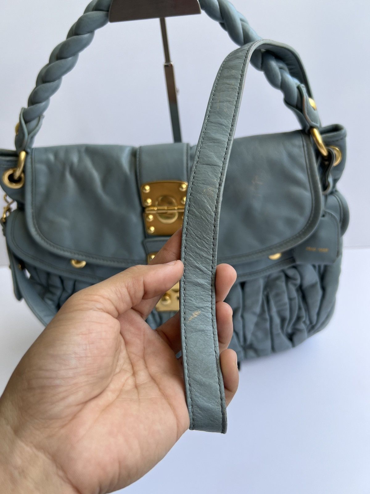 Miu Miu Miu Miu - Matellase Coffer Hobo Bag Size ONE SIZE - 7 Thumbnail