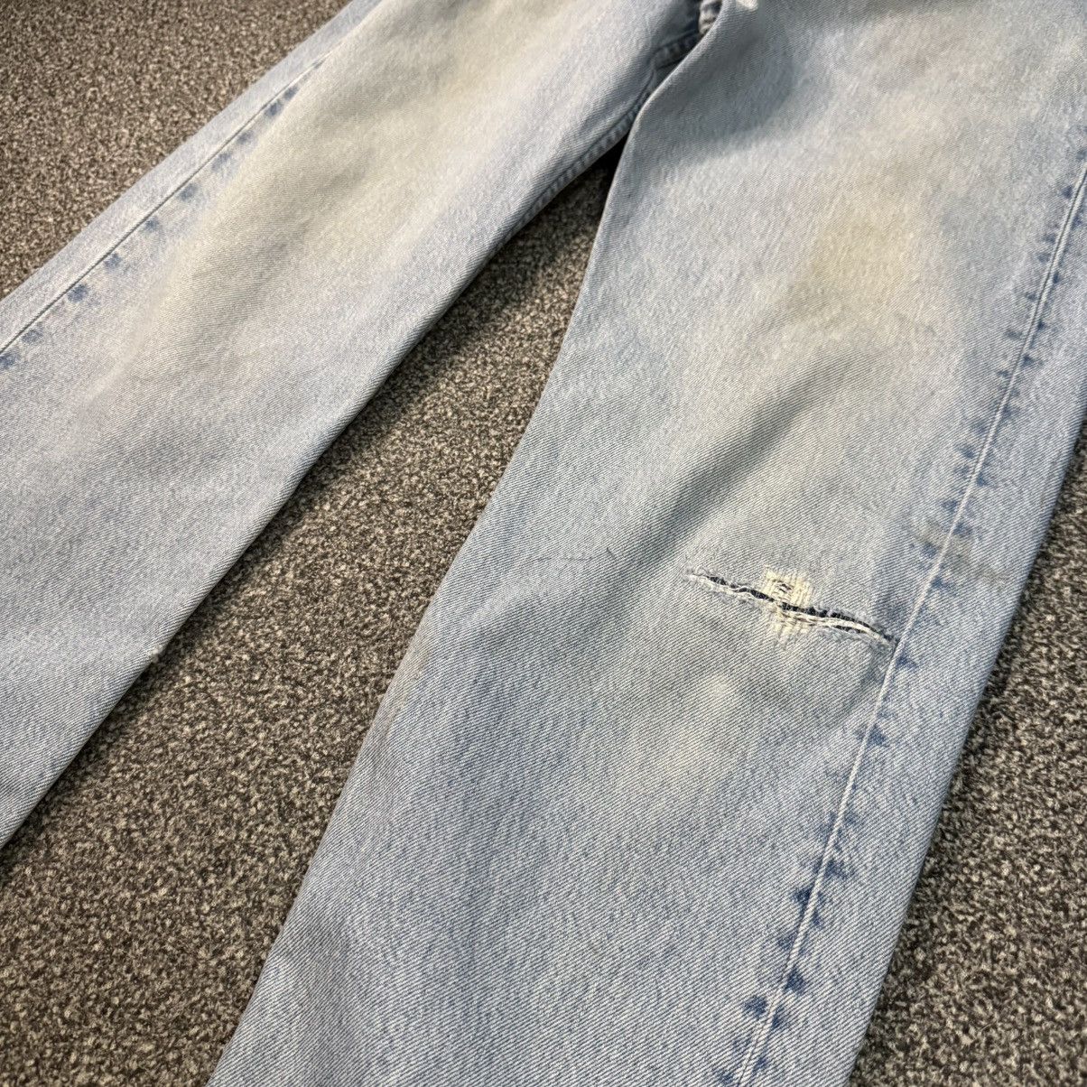 Levi's 🔥🇯🇵 Vintage Y2K Levis 501 Distressed Denim Size US 32 / EU 48 - 8 Thumbnail