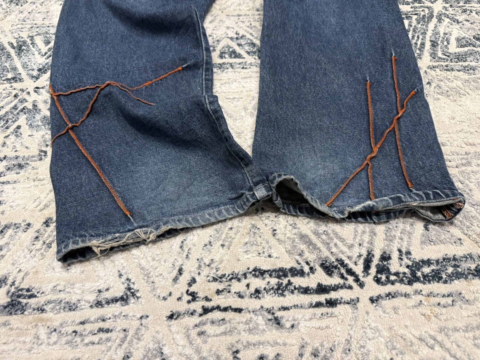 Akademiks Y2K Akademiks Baggy Fit Orange Stitched Accents Size US 36 / EU 52 - 12 Thumbnail