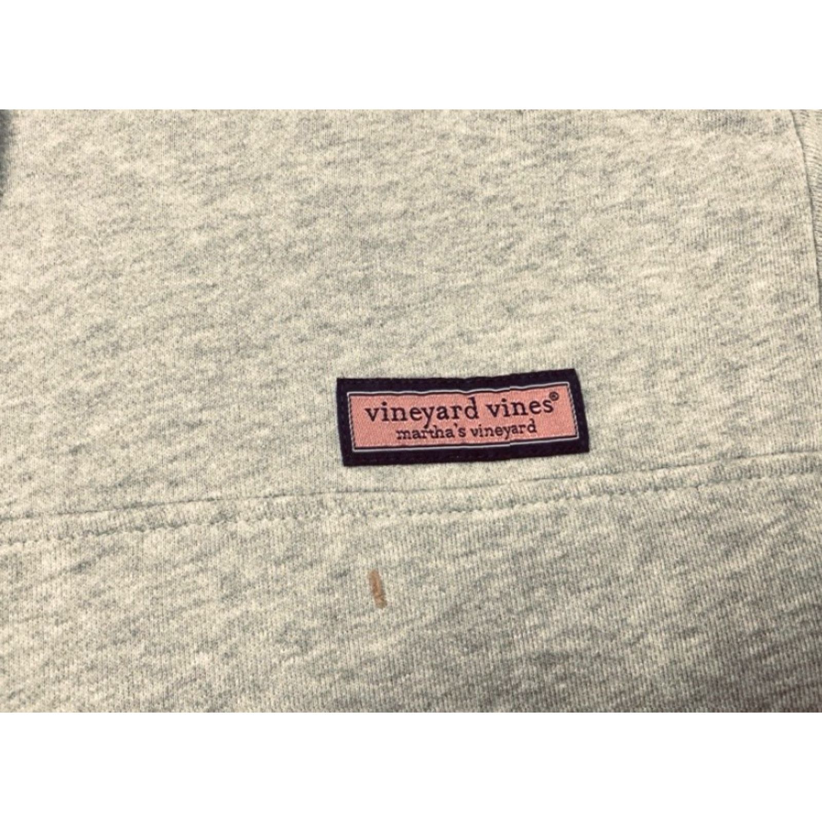Vineyard Vines Vineyard Vines Mens Large Gray Knit Logo Pullover Hoodie Sweatshirt Shirt 8240 Size US L / EU 52-54 / 3 - 6 Thumbnail