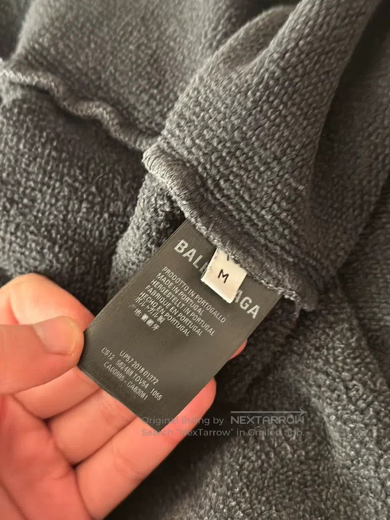 Balenciaga Balenciaga Eco-Friendly Destroyed Hoodie Size US M / EU 48-50 / 2 - 4 Thumbnail