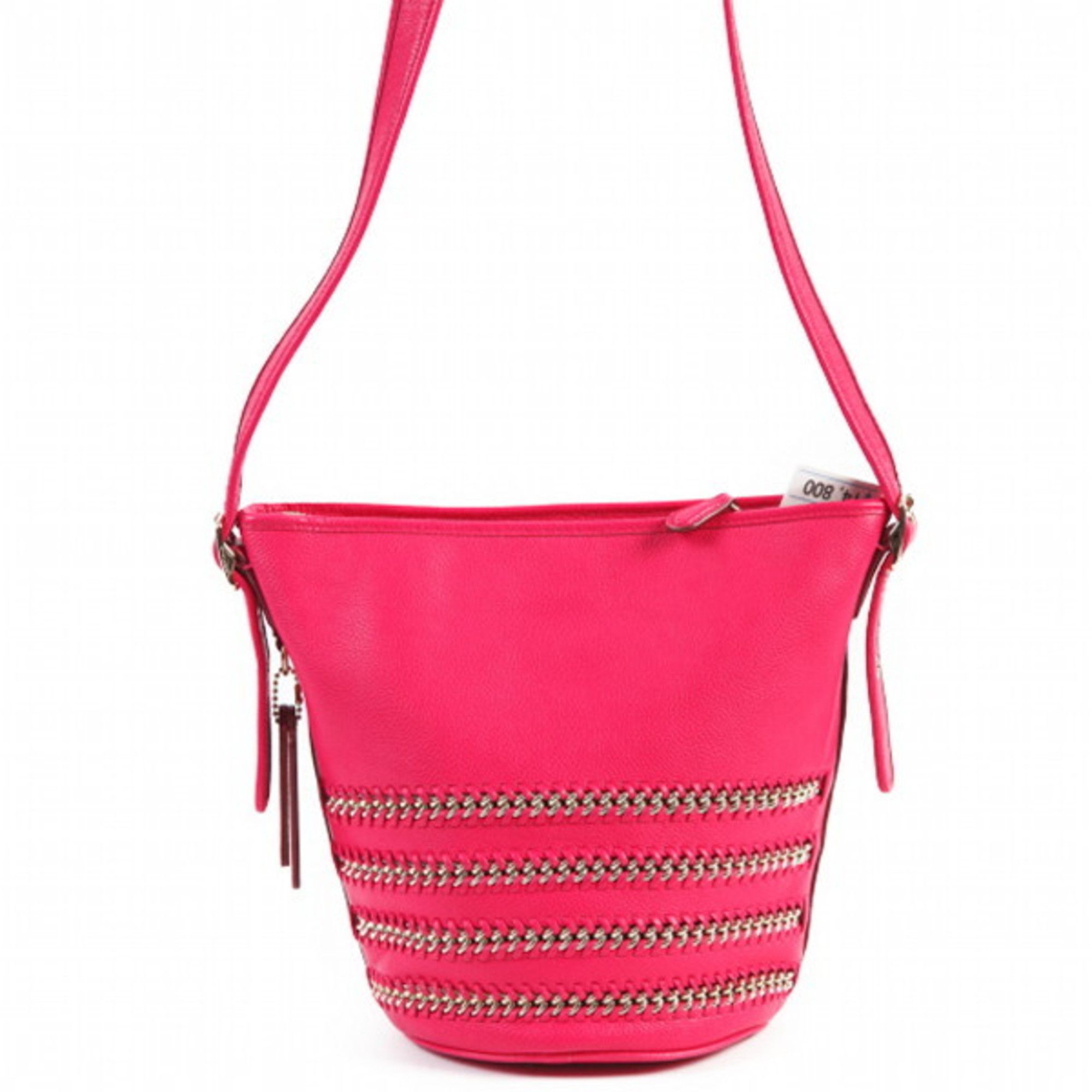 image of Coach Crossbody Calf Coach Pink Shoulder Bag, Women's