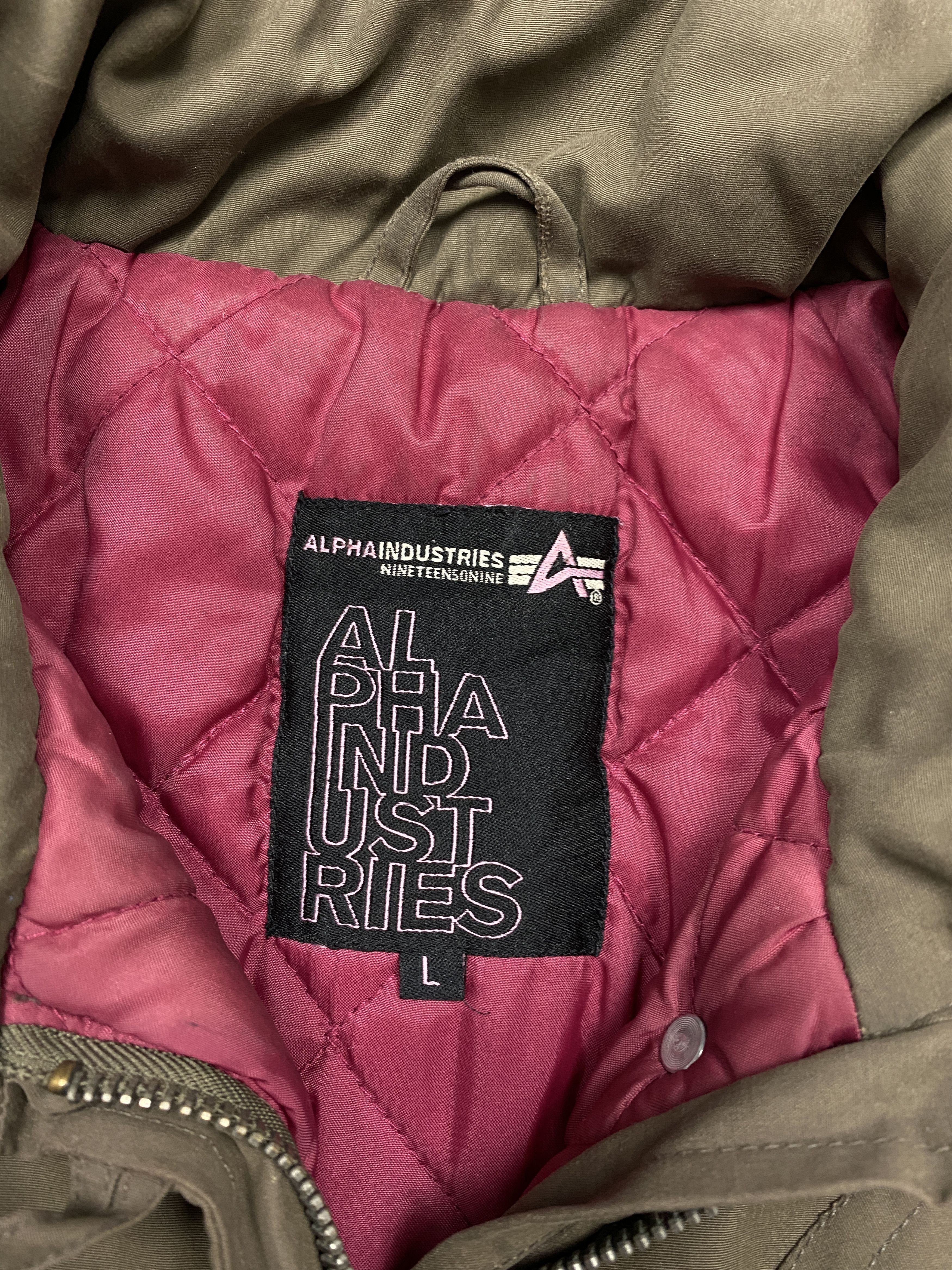 Alpha Industries × Vintage Alpha Industries Vintage Ladies Jacket Size L / US 10 / IT 46 - 3 Thumbnail