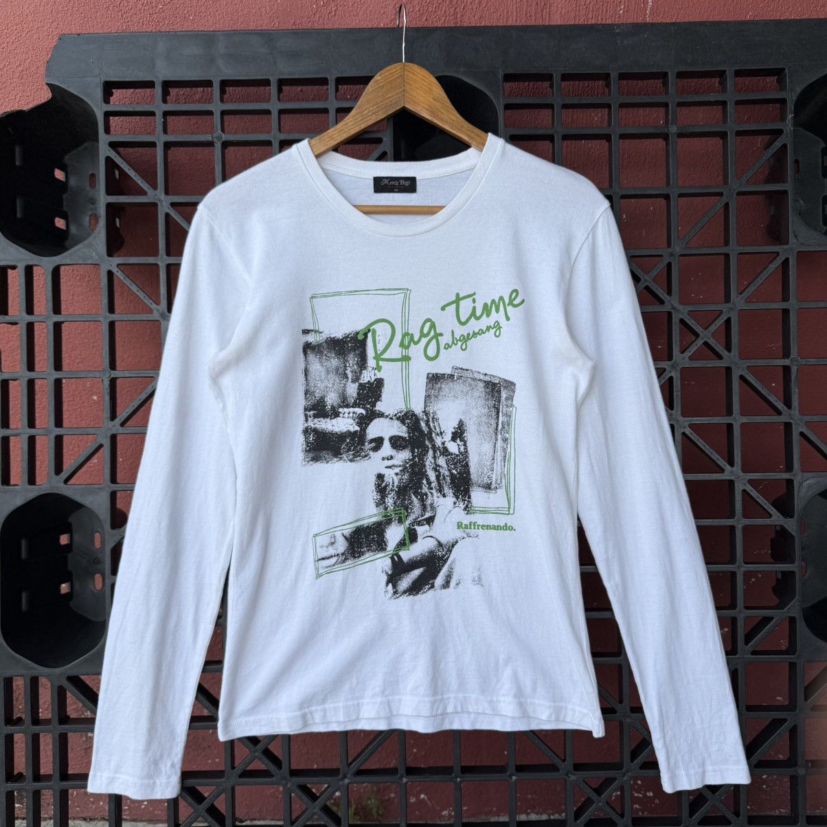 Japanese Brand Vintage Men’s Bigi Rag Time Raffrenando Graphic Tee Size US S / EU 44-46 / 1 - 3 Thumbnail