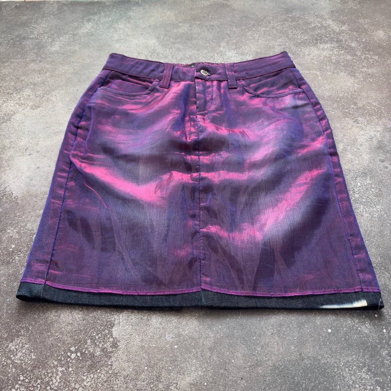 Dolce & Gabbana × Vintage Dolce & Gabbana Vintage Metallic Logo Skirt Size 27" / US 4 / IT 40 - 3 Thumbnail
