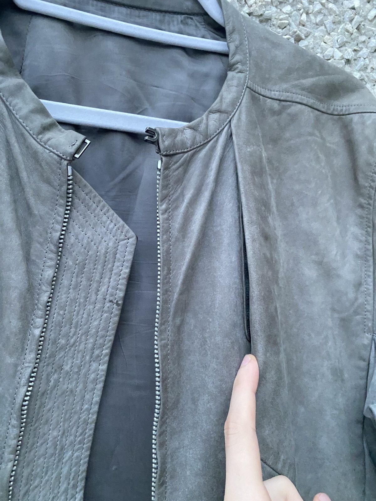 Rick Owens S/S 13 “ISLAND” Cow Leather Panelled Biker Jacket Rick Owens Size US L / EU 52-54 / 3 - 4 Thumbnail