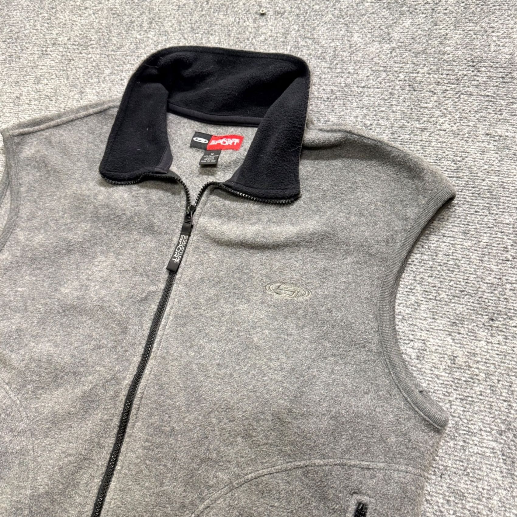 Vintage VINTAGE Structure Sport Vest Men M Grey Y2K Cotton Blend 90s Mens Size US M / EU 48-50 / 2 - 2 Thumbnail