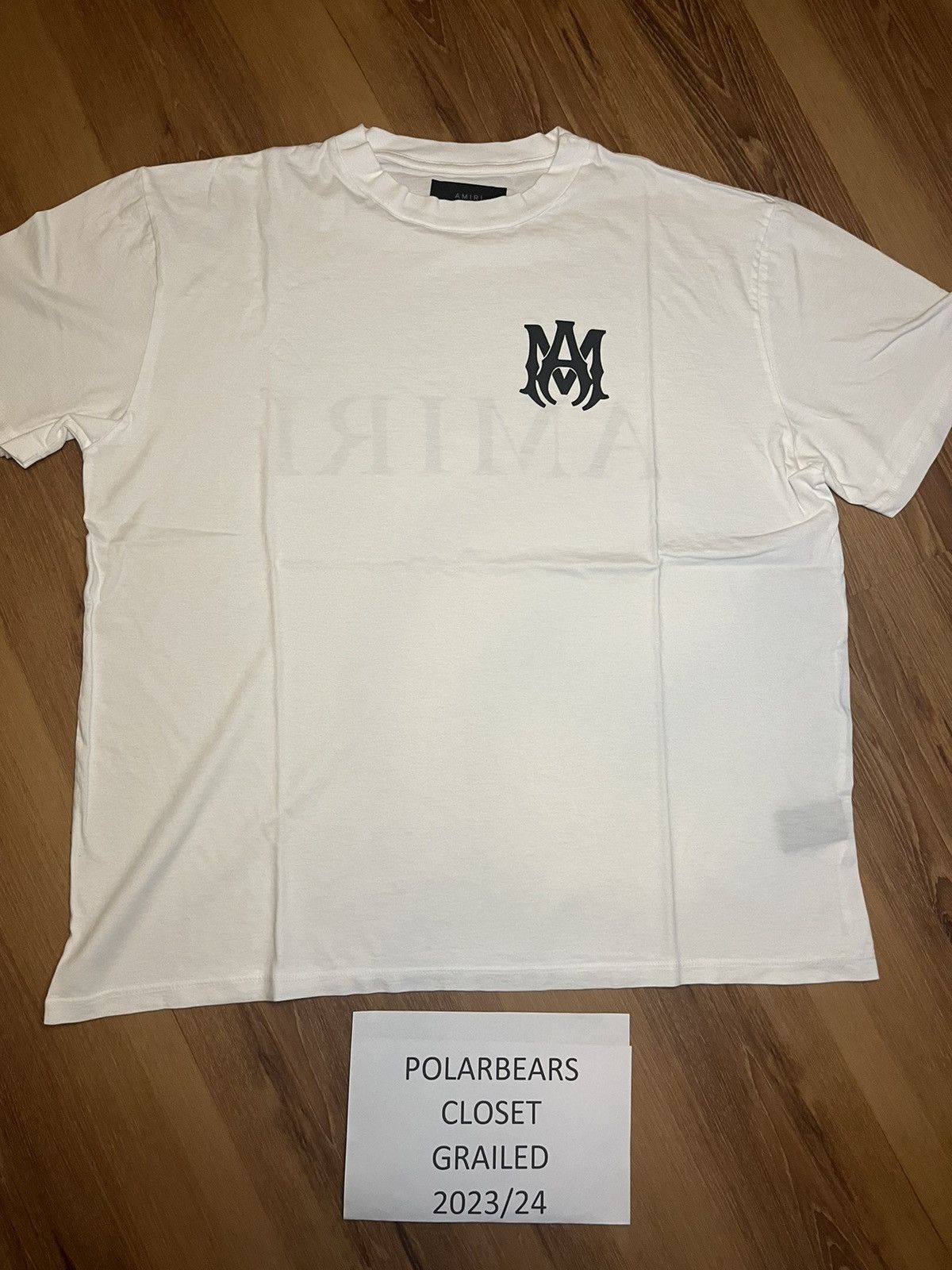 Image of Amiri M.a. Logo White Tee, Men's (Size XS)